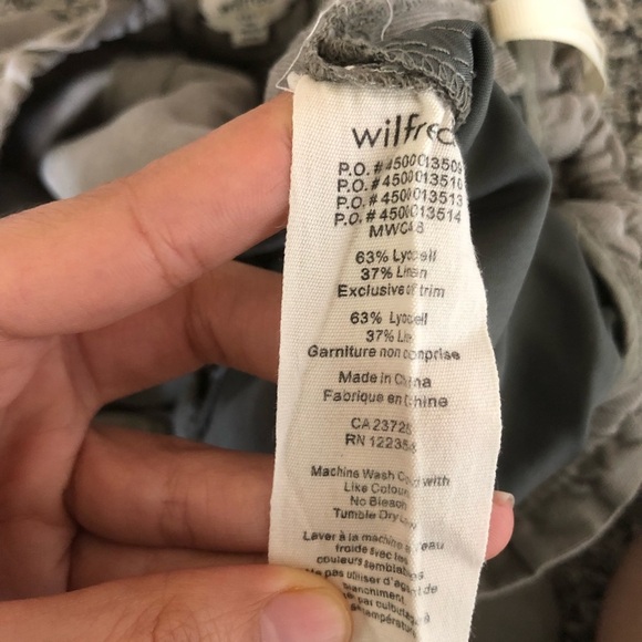 WILFRED/ ARITZIA Linen Grey trousers - Picture 9 of 16